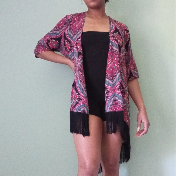 Women's design Lab Paisley printed shawl - Picture 2 of 8